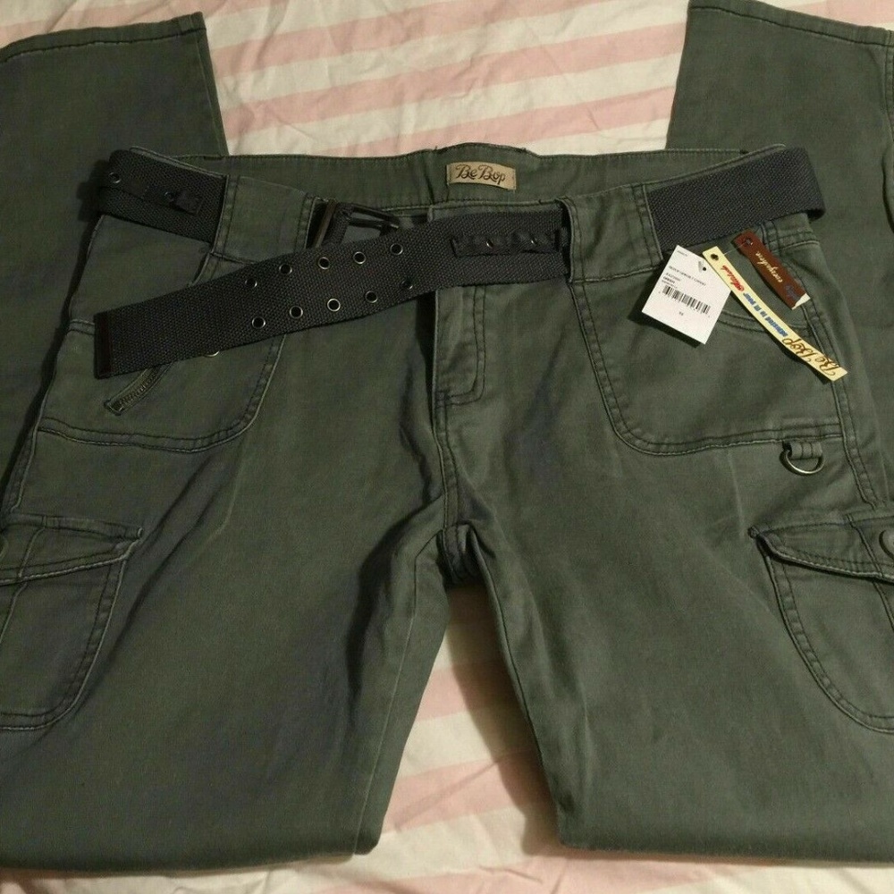 BEBOP women's cargo pants 15(XL) belt pocket B50